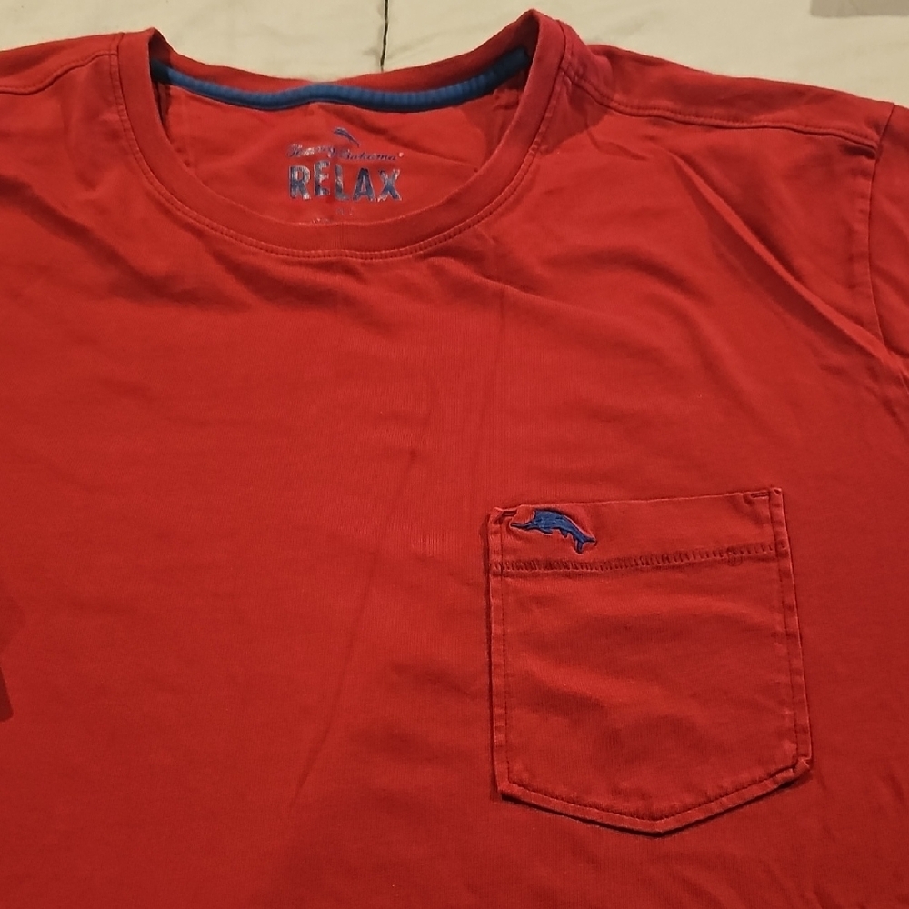 Tommy Bahama Red Short Sleeve Tee